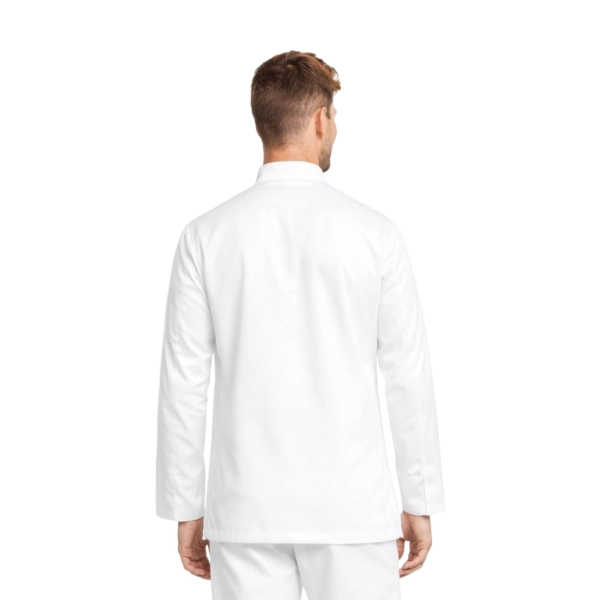 Bluza kucharska biała na napy elastyczna długi rękaw roz.3XL